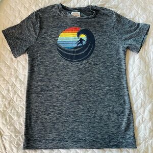 Boys’ Hanna Andersson Short Sleeved Blue Shirt w/SPF Protection Size 140 | US 10